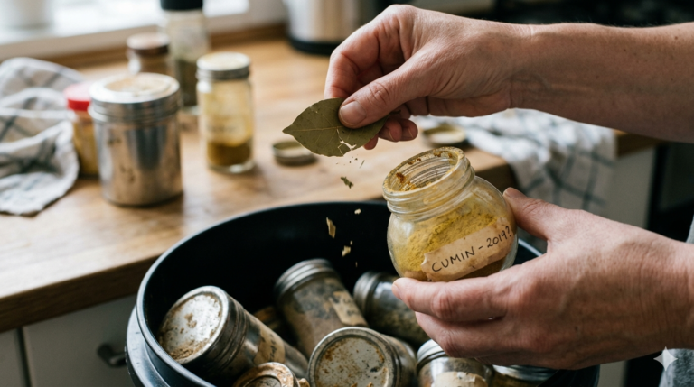 storing spices and herbs